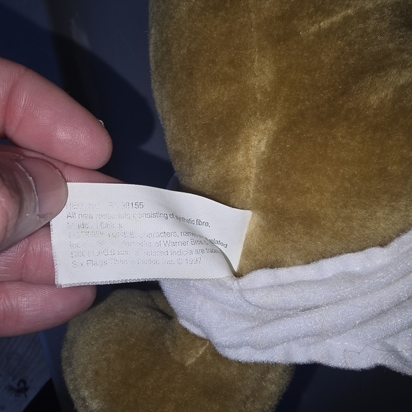 VTG Six Flags Theme Park Looney Tunes Baby Wile E Coyote Plush  1997 16” - Picture 4 of 5